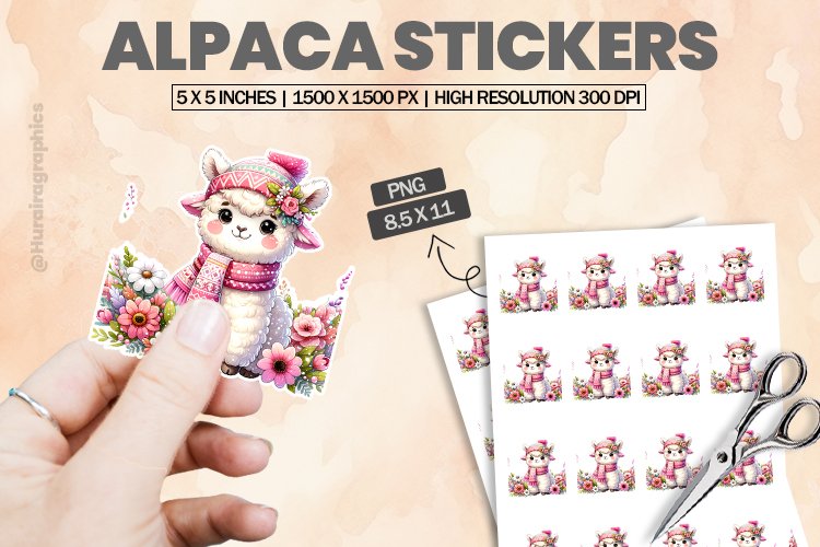 Alpaca Clipart Image 7