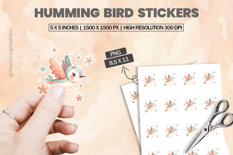 Humming Bird Clipart Image 3