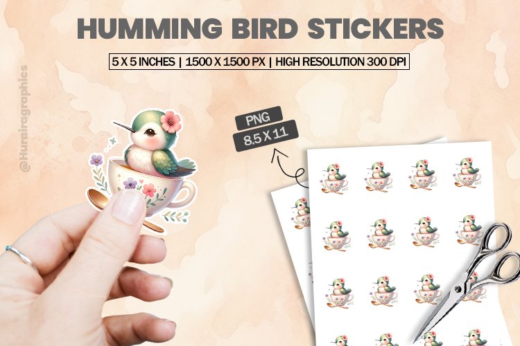 Humming Bird Clipart Image 6