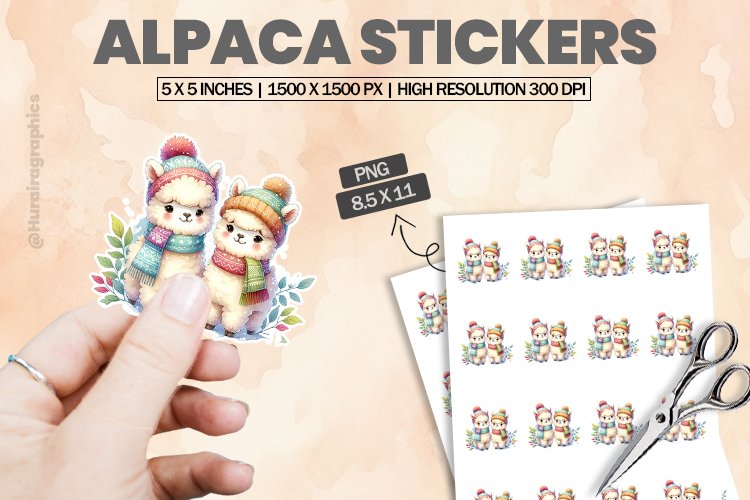 Alpaca Clipart Image 6