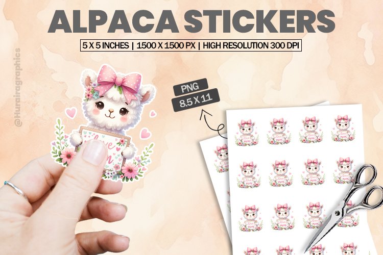 Alpaca Clipart Image 19