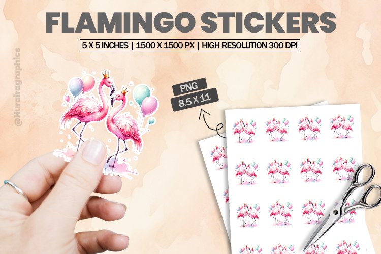 Cute Flamingo Clipart Image 17