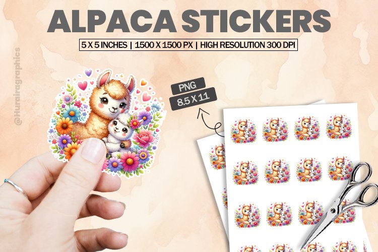 Alpaca Clipart Image 16