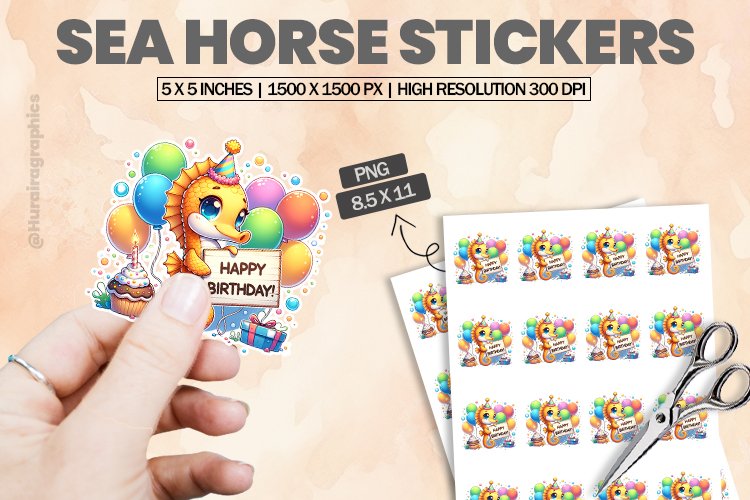 Sea Horse Clipart Image 22
