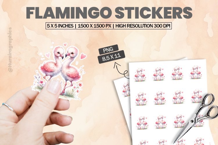 Cute Flamingo Clipart Image 19