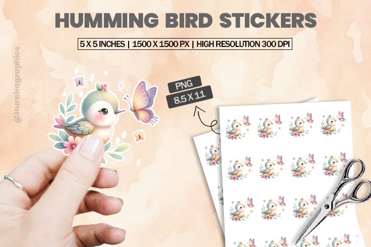 Humming Bird Clipart Image 9