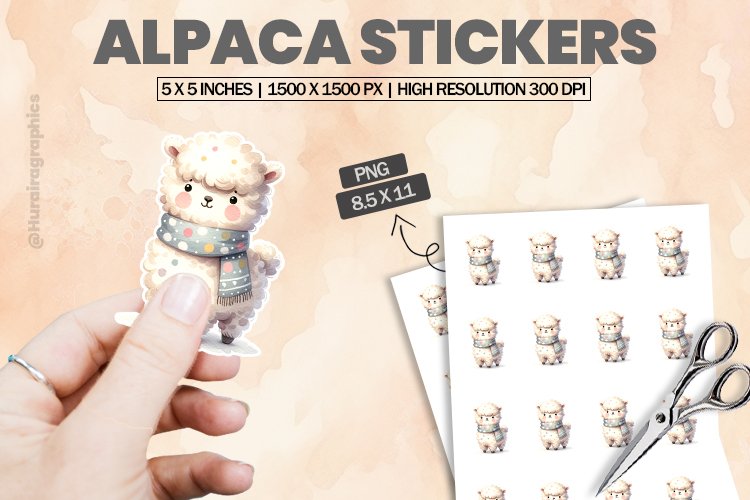 Alpaca Clipart Image 17