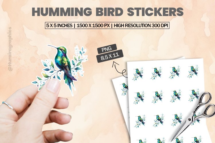 Humming Bird Clipart Image 2
