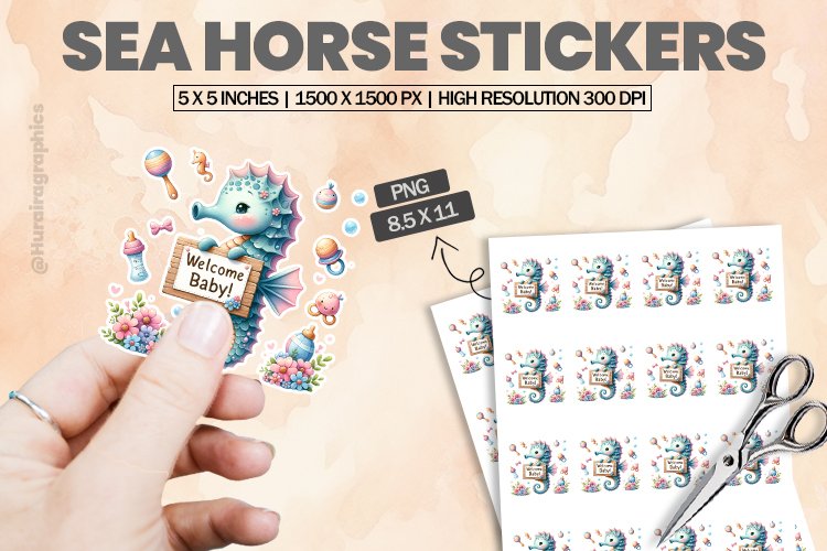Sea Horse Clipart Image 2