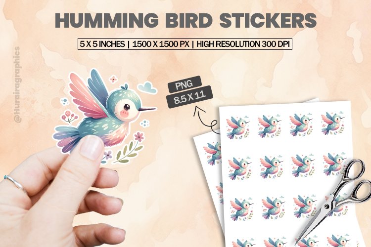 Humming Bird Clipart Image 7