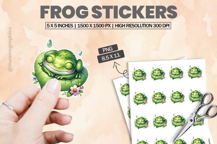 Frog|Printable Animal Sticker