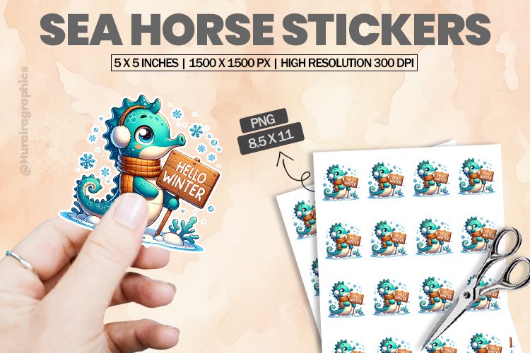 Sea Horse Clipart Image 23