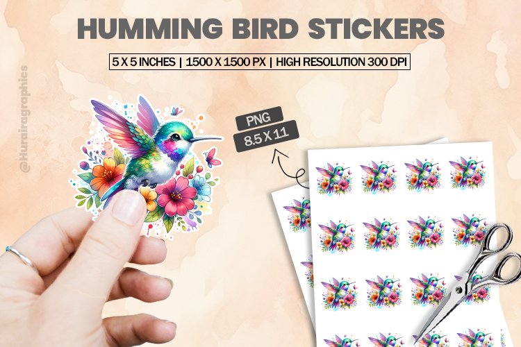 Humming Bird Clipart Image 24
