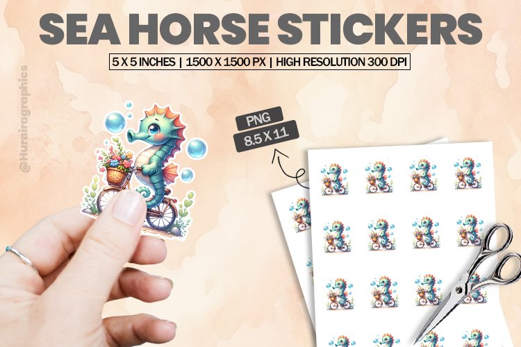 Sea Horse Clipart Image 24