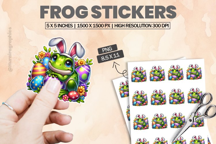 Frog|Printable Animal Sticker