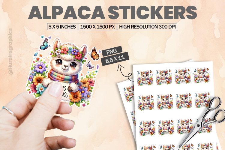 Alpaca Clipart Image 21
