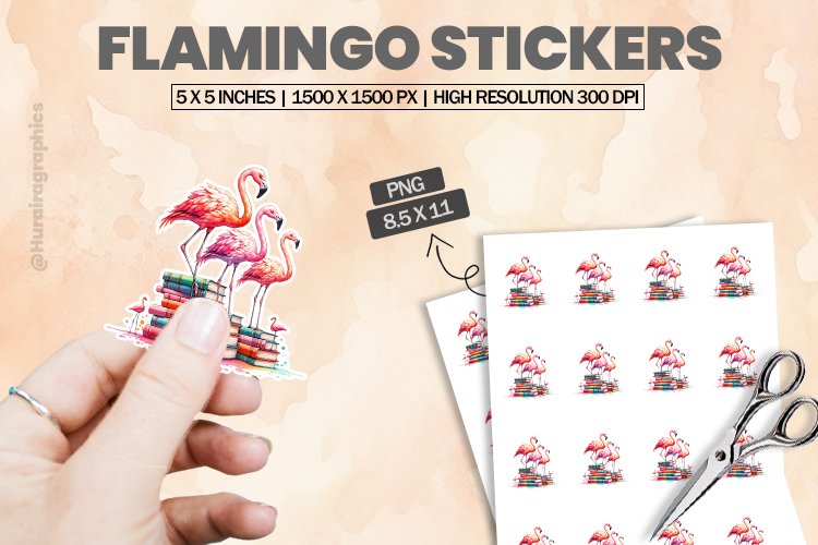 Cute Flamingo Clipart Image 8