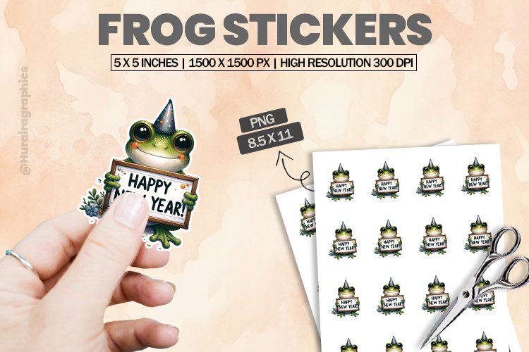 Frog|Printable Animal Sticker