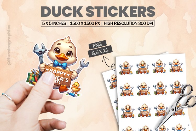 Duck|Printable Animal Sticker