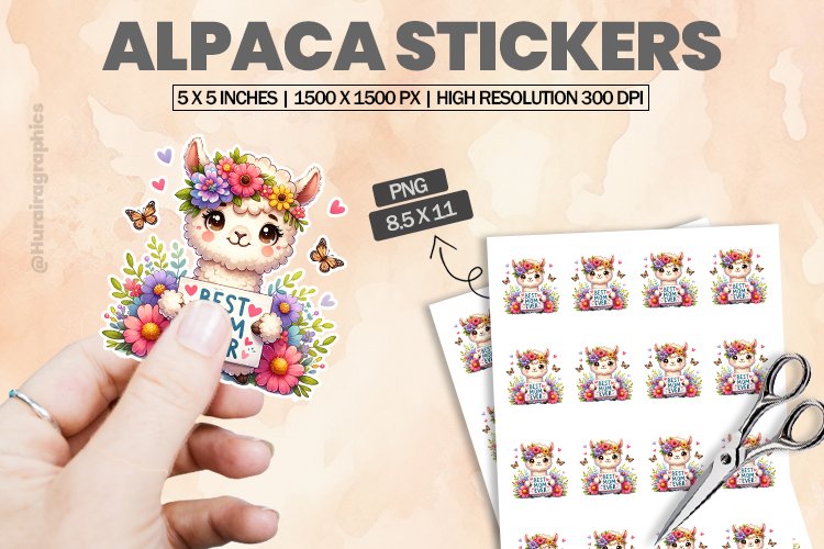 Alpaca Clipart Image 5