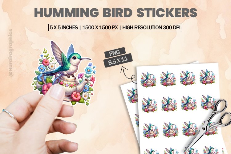 Humming Bird Clipart Image 23
