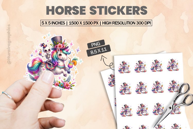 Horse|Printable Animal Sticker