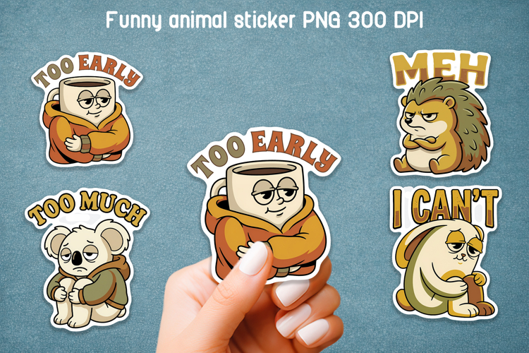 Funny Animal Quotes PNG Sticker | Sarcastic Sticker