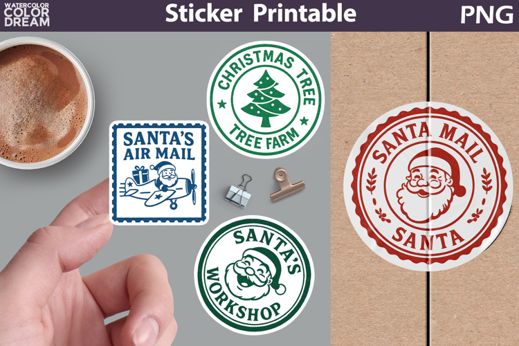 Christmas Stamp Sticker Printable | Special Delivery Sticker