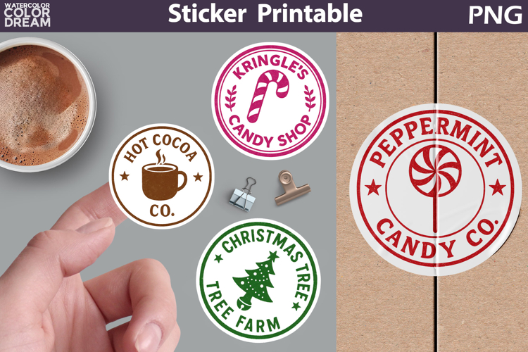 Christmas Stamp Sticker Printable | Special Delivery Sticker