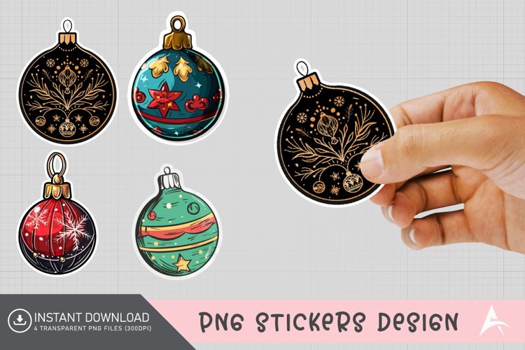 Christmas Ball Ornament Clipart Image 23