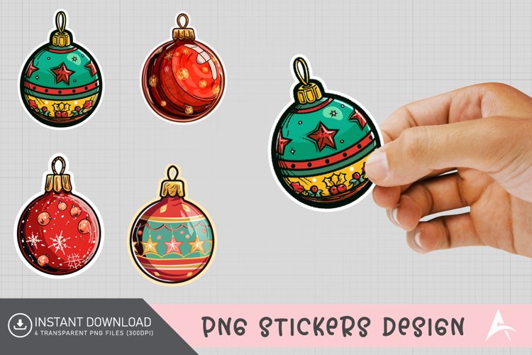 Christmas Ball Ornament Clipart Image 21