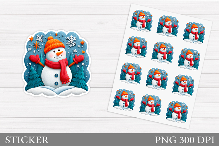 Snowman PNG Image 4