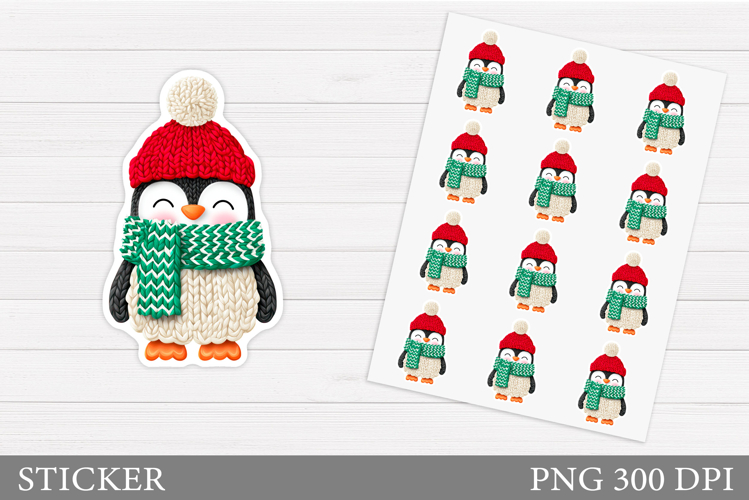Christmas Penguin Clipart Image 3