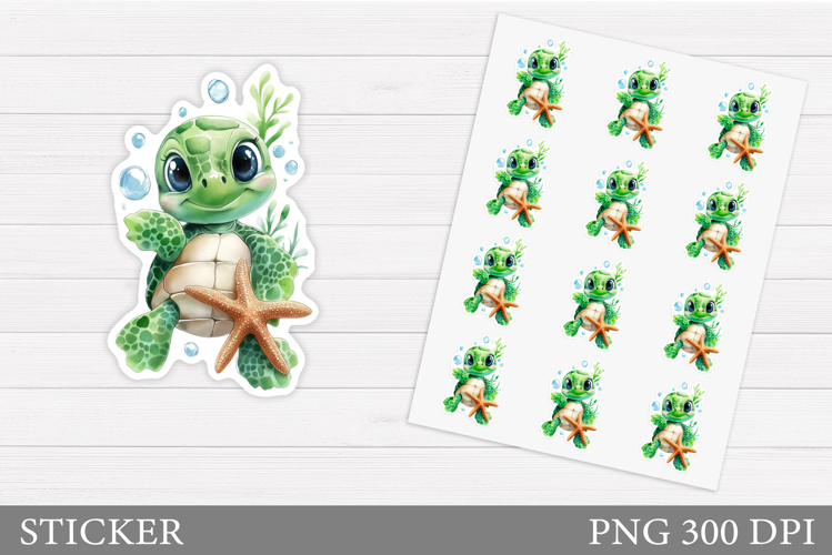 Cute Turtle Clipart Image 12