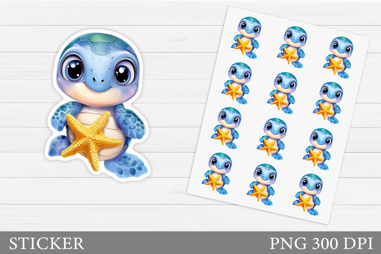 Cute Turtle Clipart Image 2