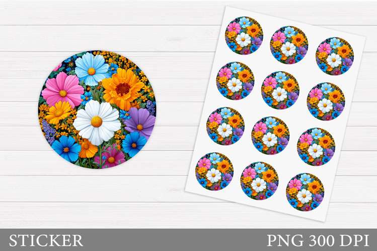 Watercolor Flowers Image 2