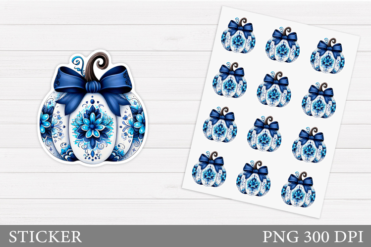 Pumpkin Sticker Printable. Pumpkin Bow Sticker Design
