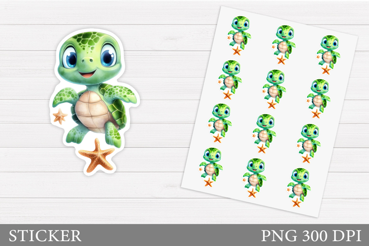 Cute Turtle Clipart Image 23