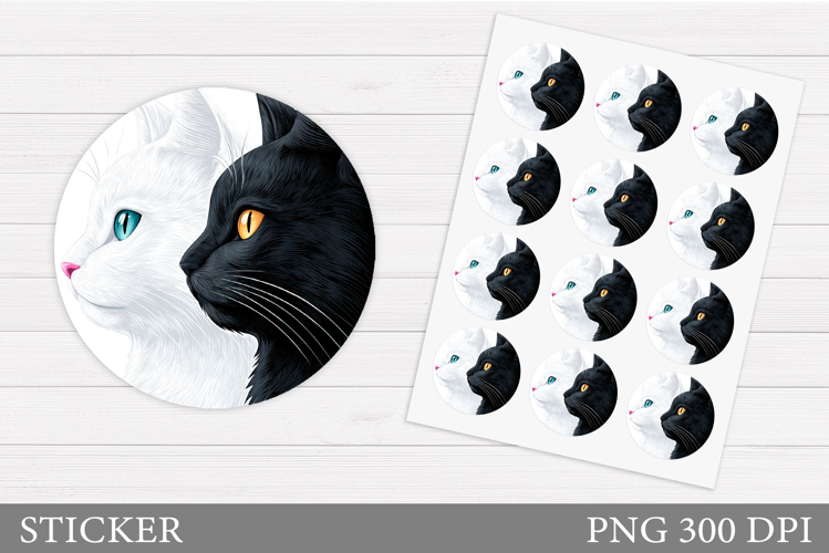 Cats Sticker Design. Cats Sticker Printable