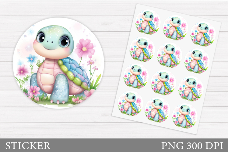 Cute Turtle Clipart Image 24