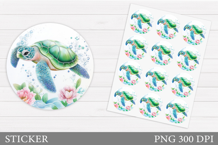 Cute Turtle Clipart Image 17