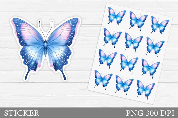 Blue Butterfly Clipart Image 18