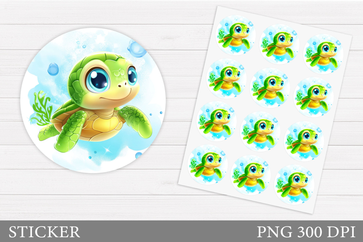 Cute Turtle Clipart Image 6