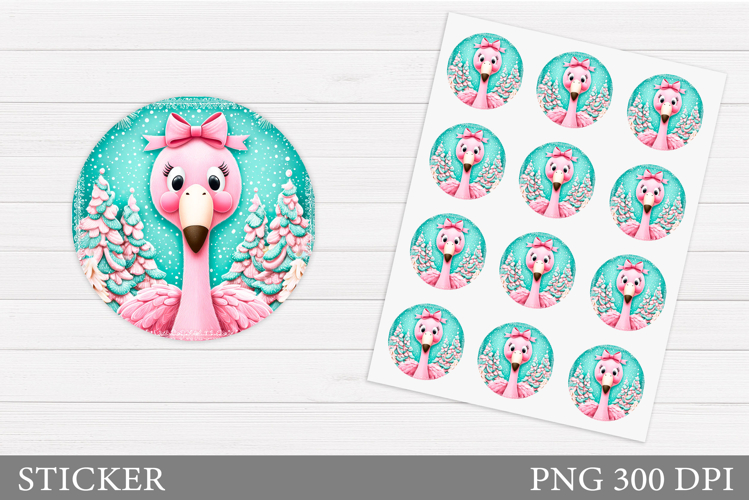 Cute Flamingo Clipart Image 16