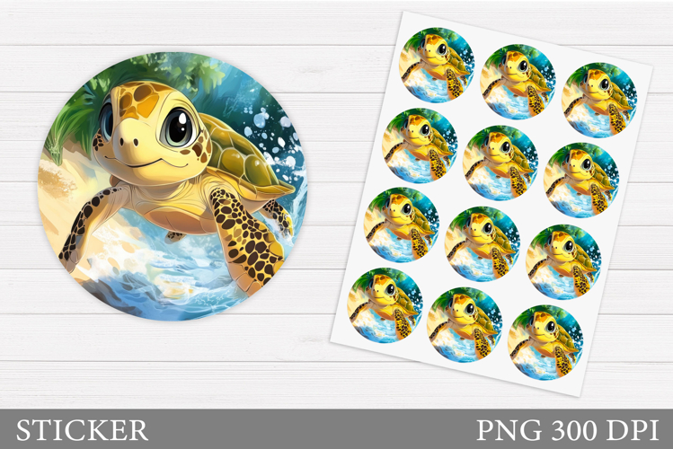 Cute Turtle Clipart Image 4