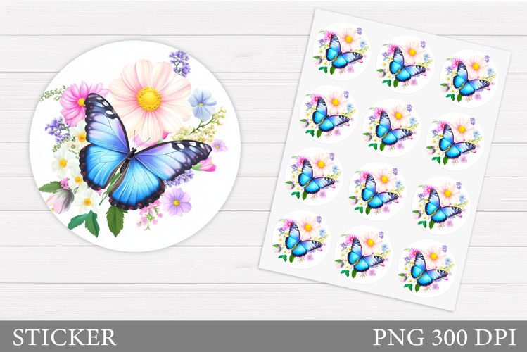 Blue Butterfly Clipart Image 2