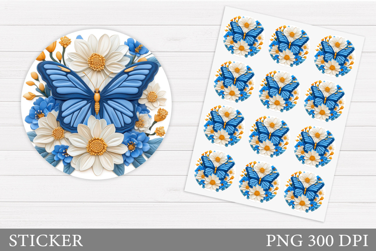 Blue Butterfly Clipart Image 24