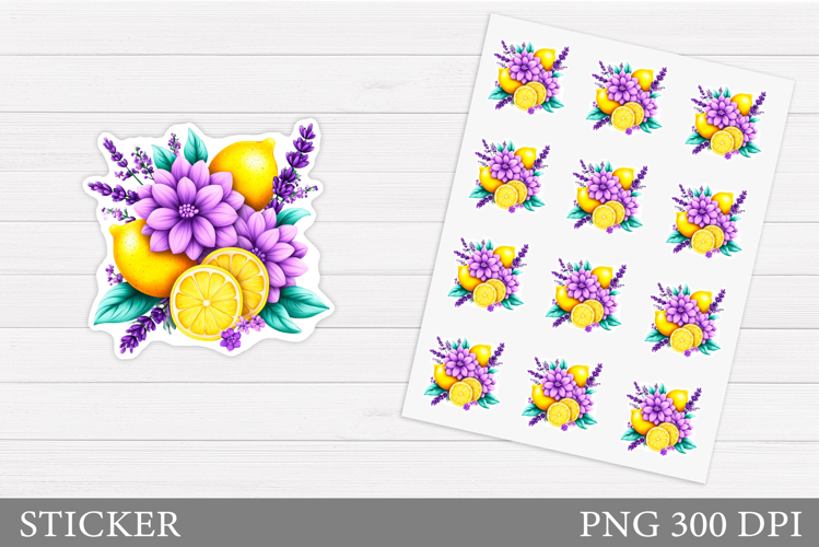 Lemons Stickers Design. Lemons Sticker Printable