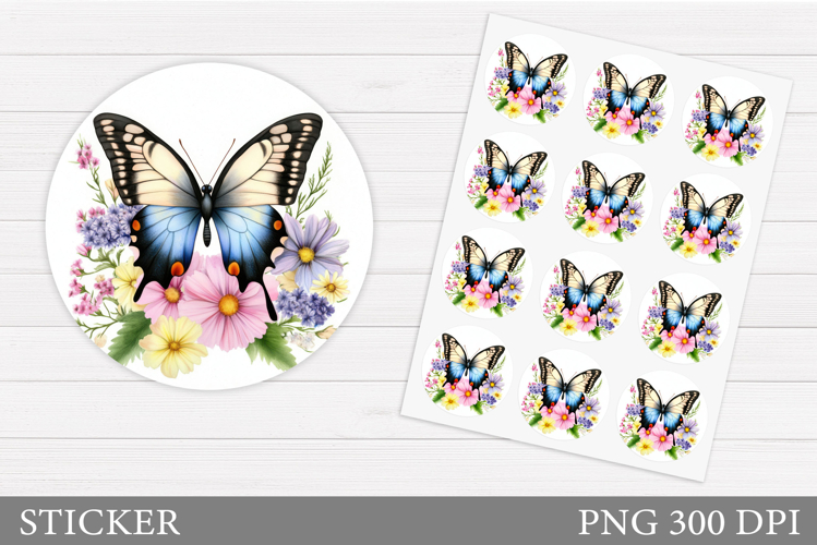 Blue Butterfly Clipart Image 2