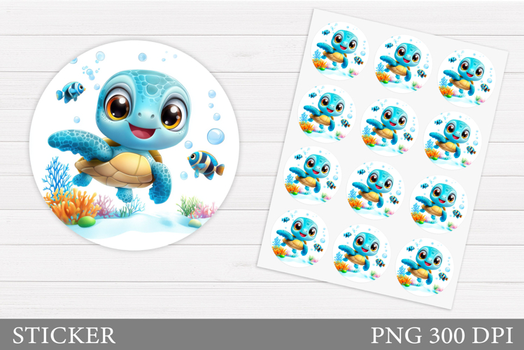 Cute Turtle Clipart Image 2